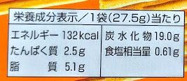 プリッツ（クリスピーチキン味）の原材料名/アレルギー/カロリー/栄養成分表示の画像